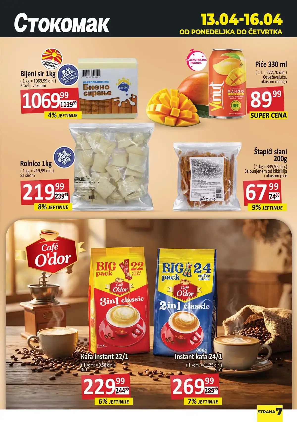 Stokomak katalog zamrznuti proizvodi – povrće, meso i gotova jela na sniženju