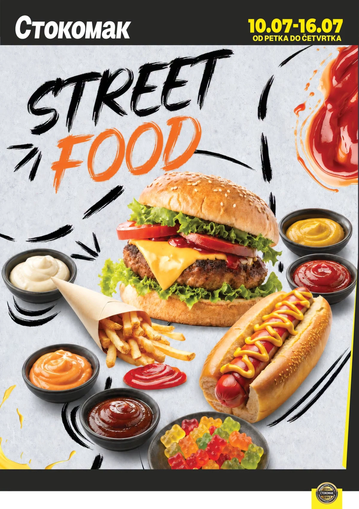 Stokomak Street Food ponuda – burgeri, hot dog i umaci