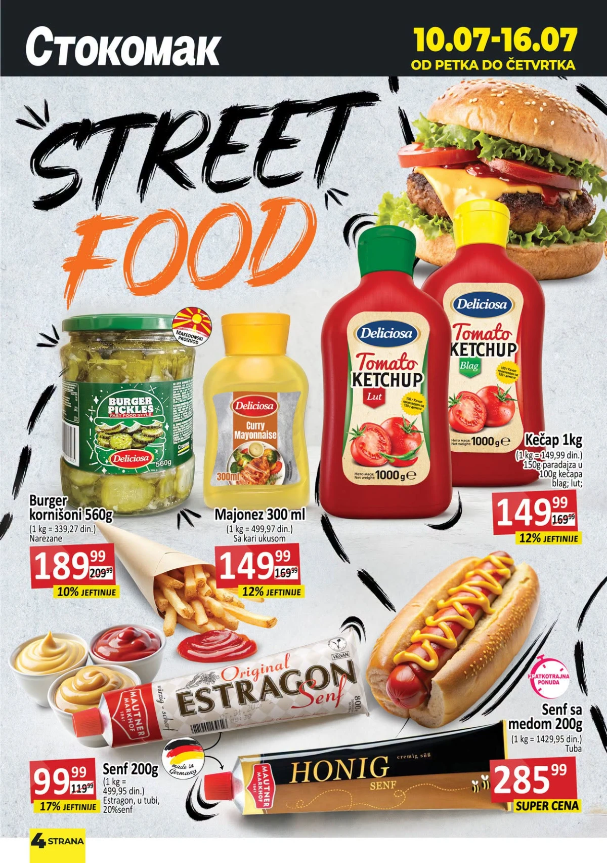 Stokomak katalog – kečap, senf, mini pice, bombone i slatkiši