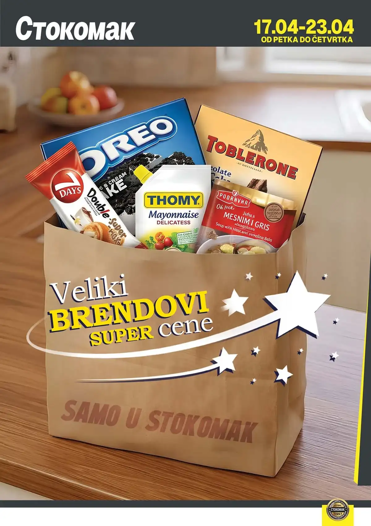 Stokomak katalog mlečni proizvodi – sir, mleko i jogurt na akciji do 23. aprila 2026