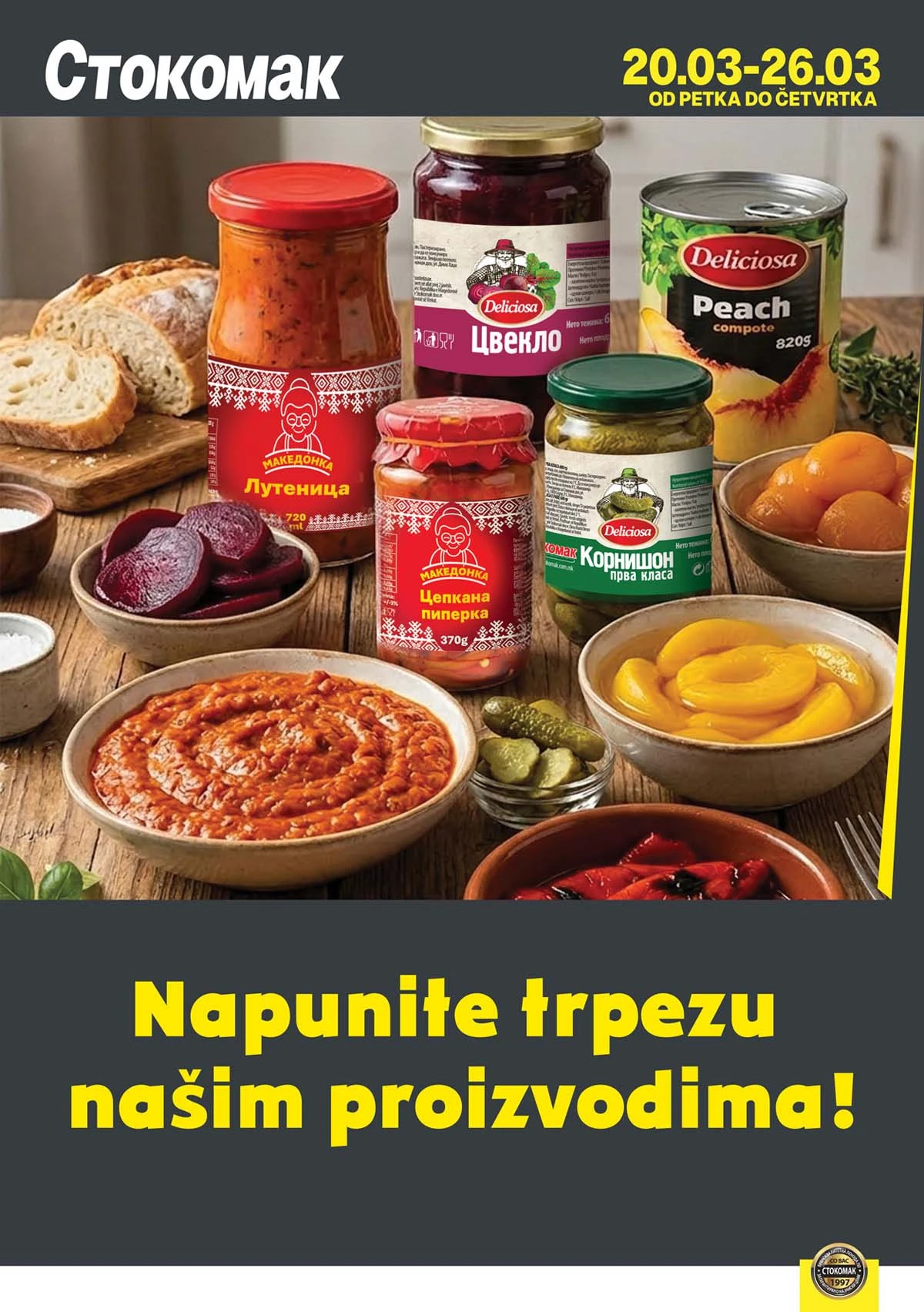 Stokomak katalog mlečni proizvodi – sir, mleko i jogurt na akciji do 26. marta 2026