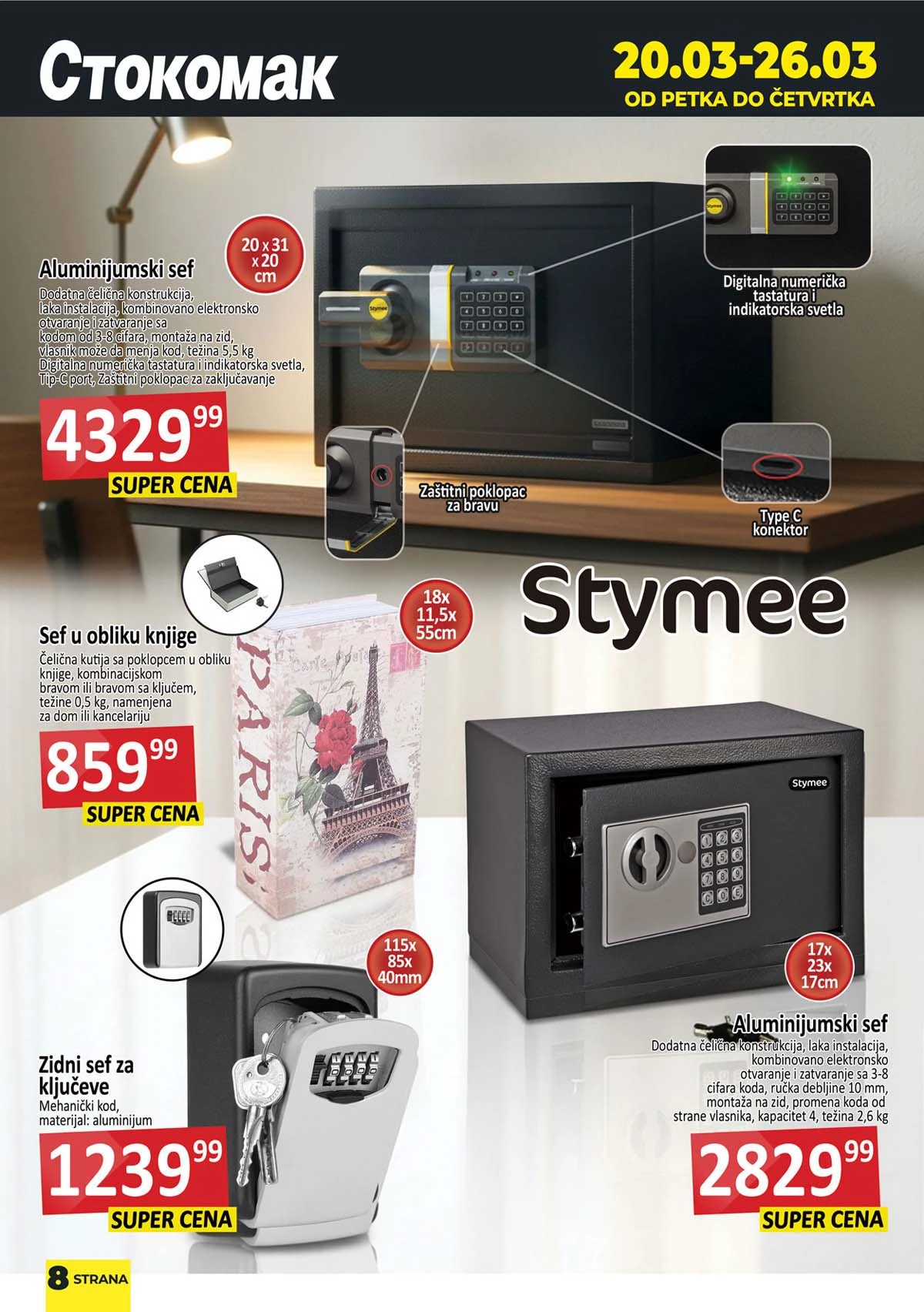 Stokomak akcija voće i povrće – sveže namirnice po akcijskim cenama do 26. marta 2026