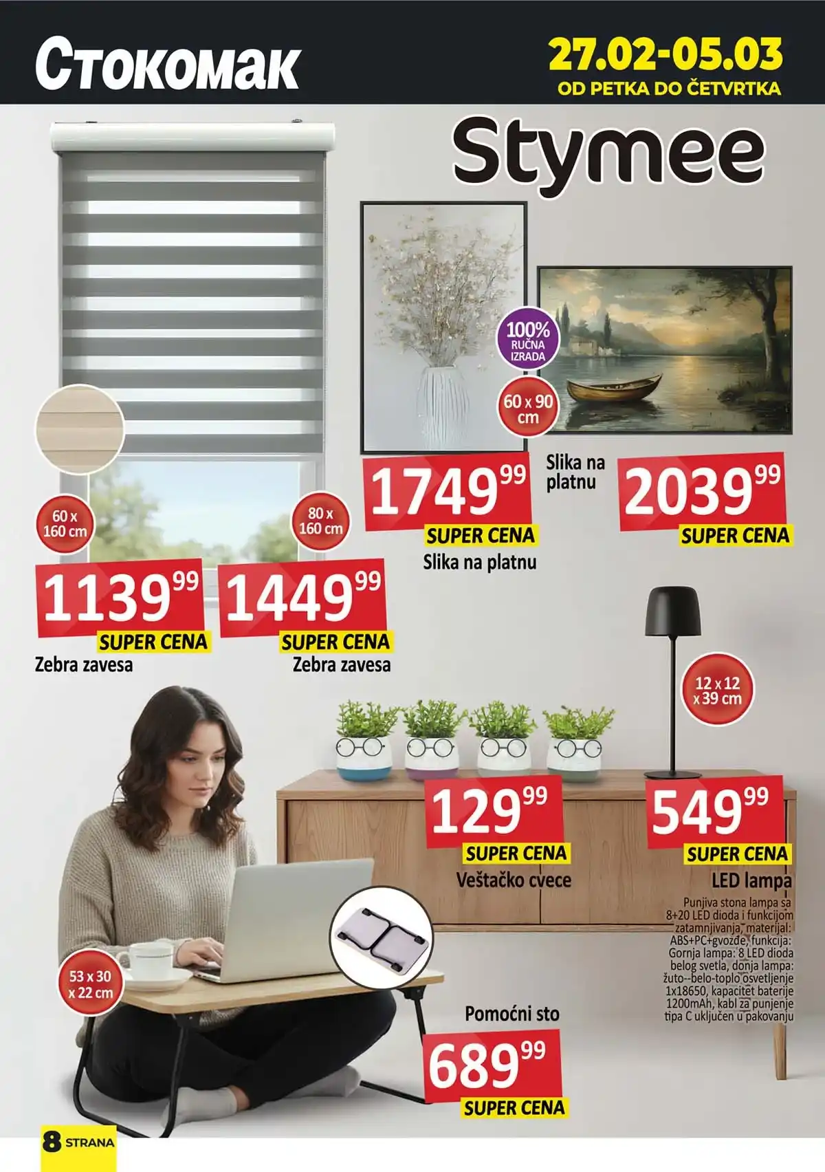 Stokomak akcija voće i povrće – sveže namirnice po akcijskim cenama do 5. marta 2026