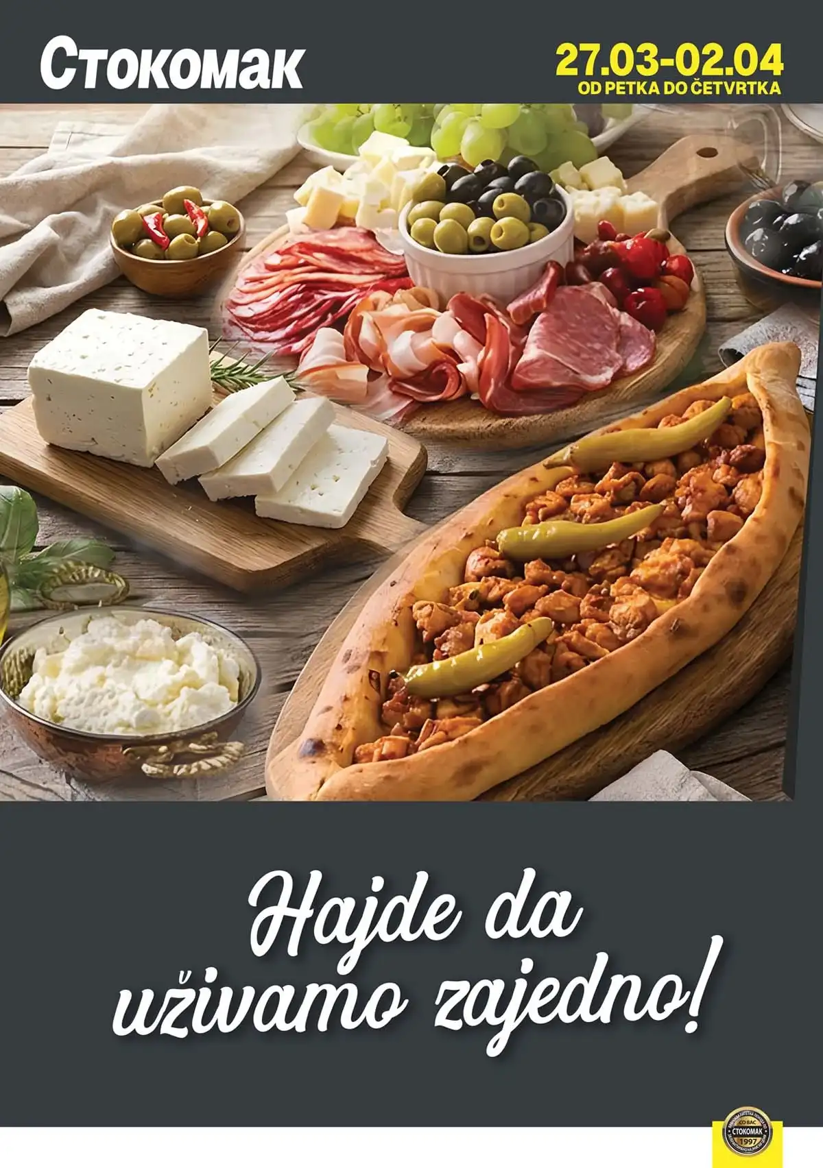 Stokomak katalog mlečni proizvodi – sir, mleko i jogurt na akciji do 02. aprila 2026