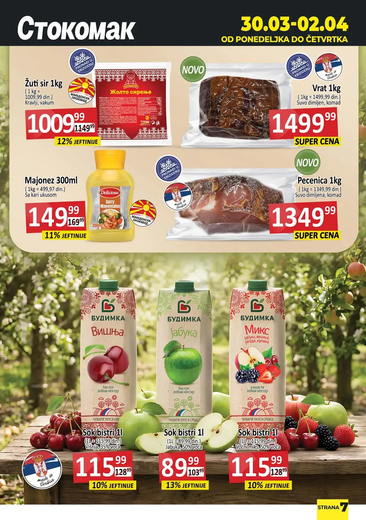 Stokomak katalog zamrznuti proizvodi – povrće, meso i gotova jela na sniženju