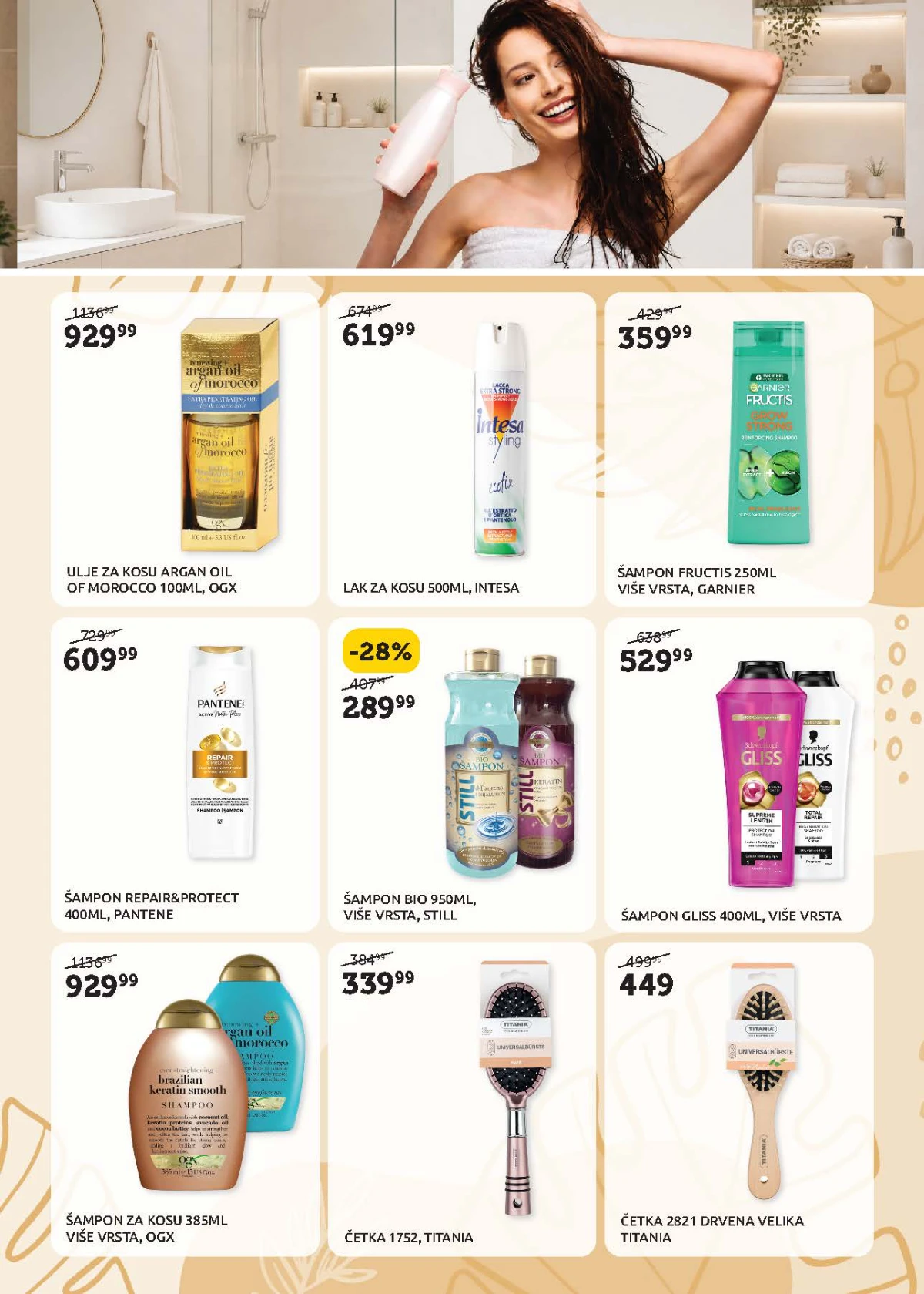 Super Vero šamponi i preparati za kosu – OGX, Pantene i Gliss