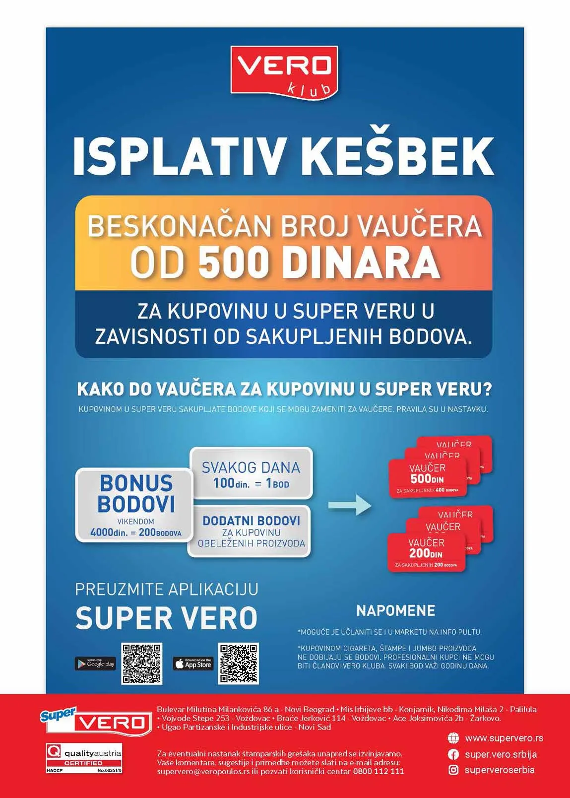 Super Vero Kataloška ponuda sniženja