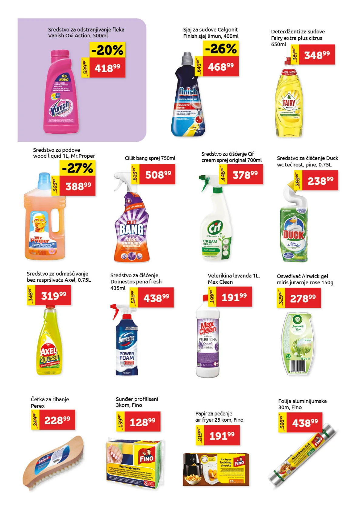 Sredstva za pranje posuđa i kuhinje