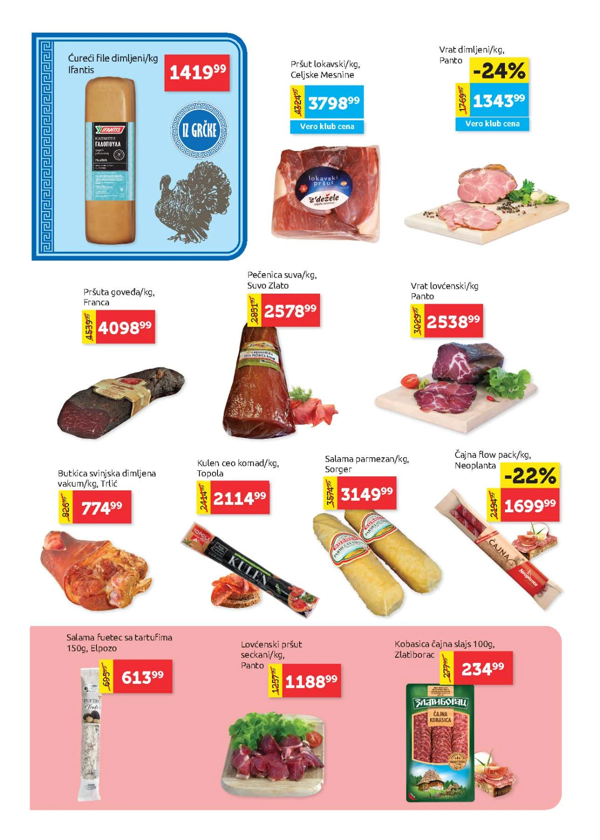 Super Vero katalog delikatesi pršuta vrat kulen salama i suhomesnati proizvodi