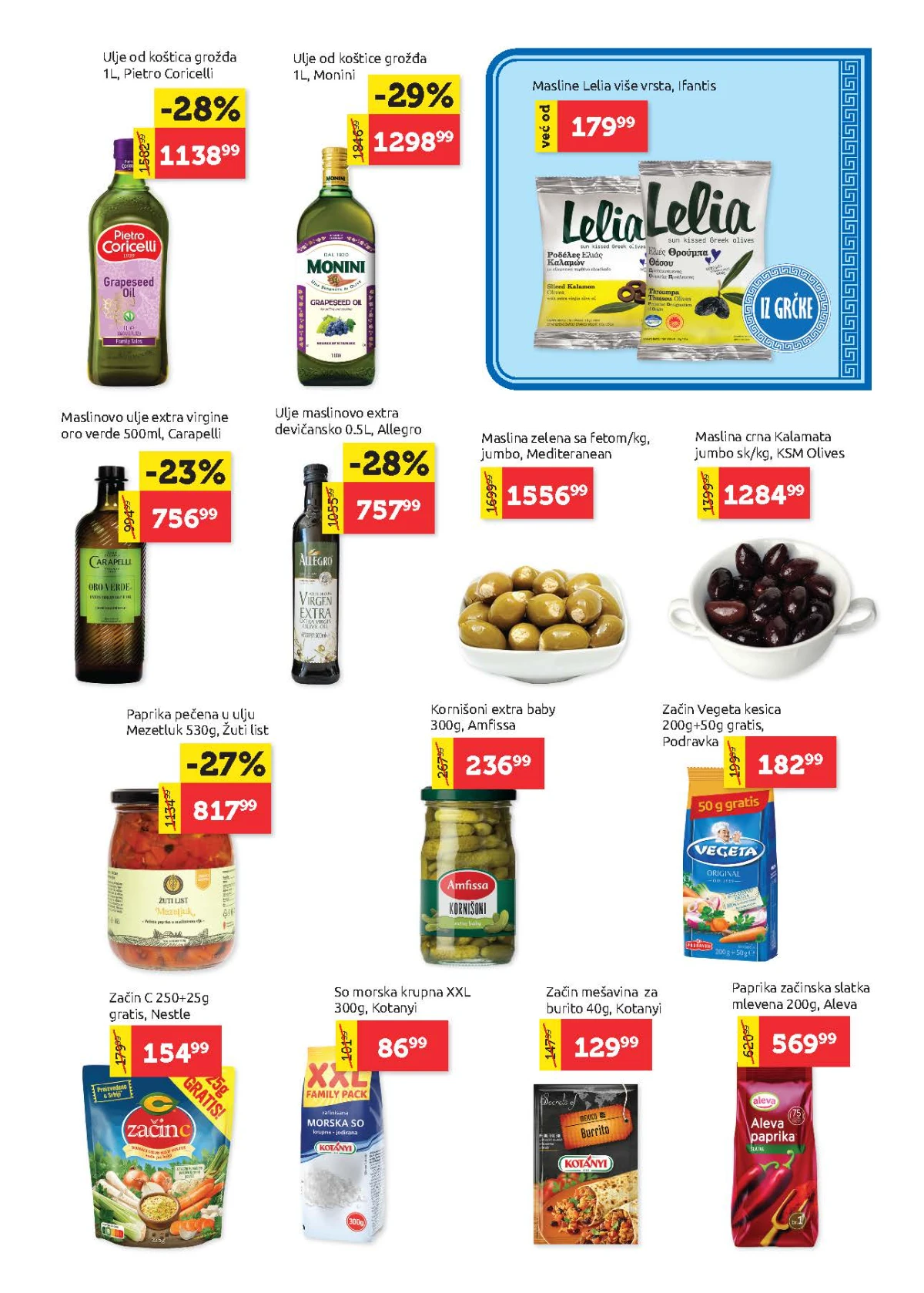 Super Vero akcija na maslinovo ulje masline začine i delikates proizvode