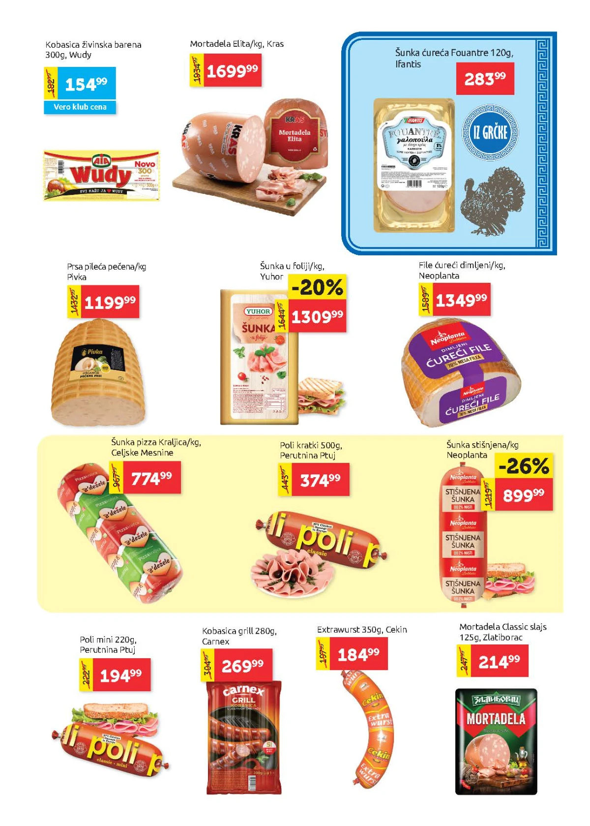Super Vero akcija – šunka, mortadela, Poli i kobasice po akcijskim cenama