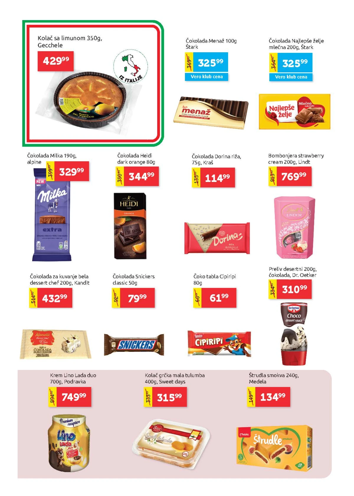 Super Vero akcija – čokolade, keks i grickalice po nižim cenama