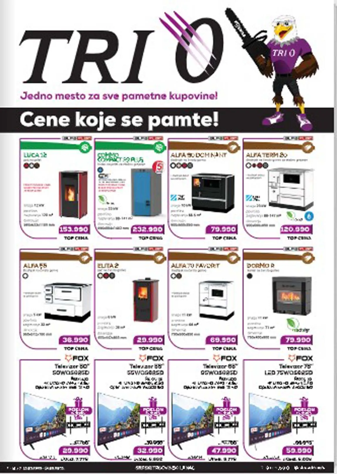 TRI O akcija - Katalog sniženja do 14.09.2025 | Tehnika po nižim cenama