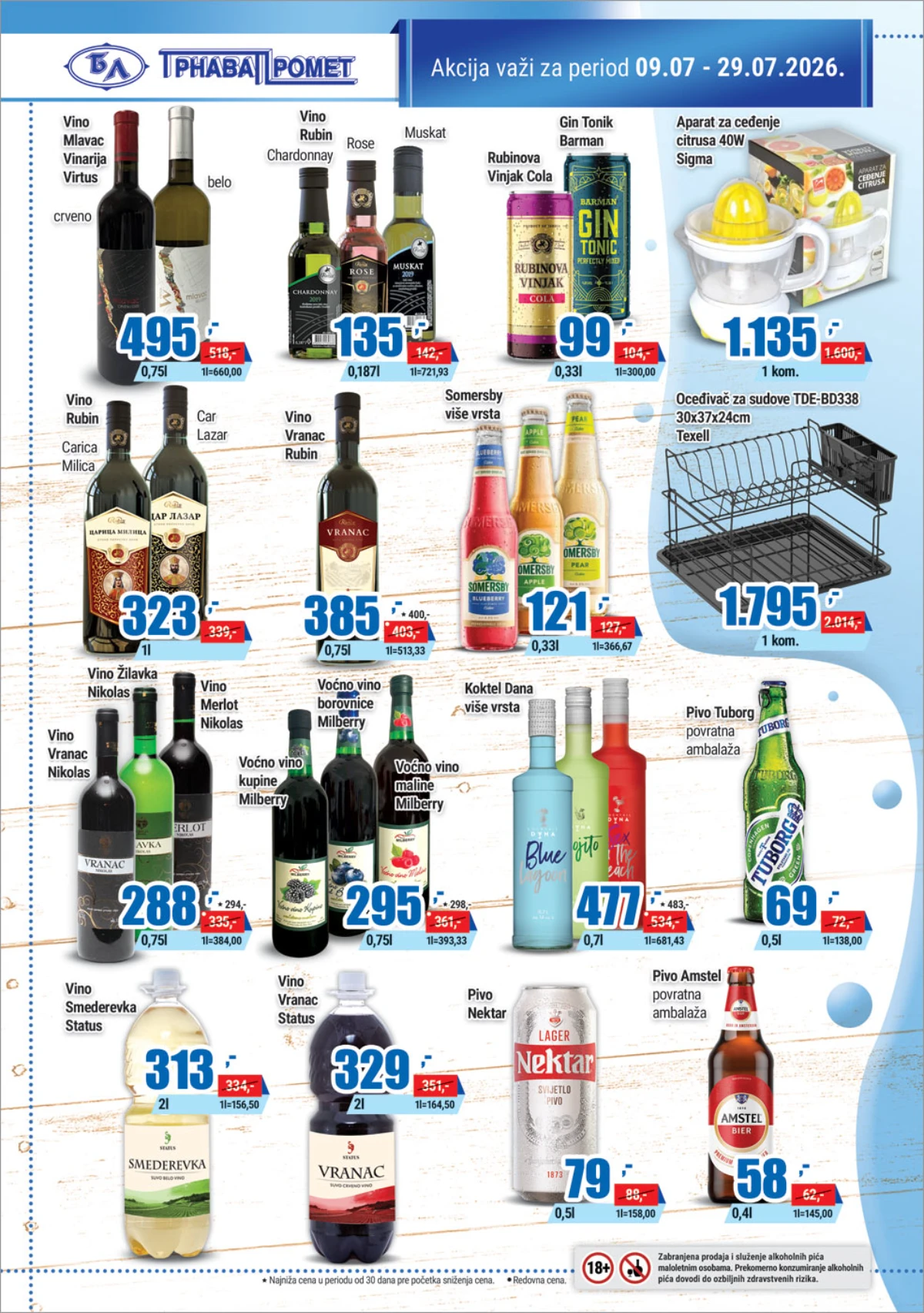 Trnava Promet katalog strana 16 – akcijski artikli i uštede u svakodnevnoj kupovini