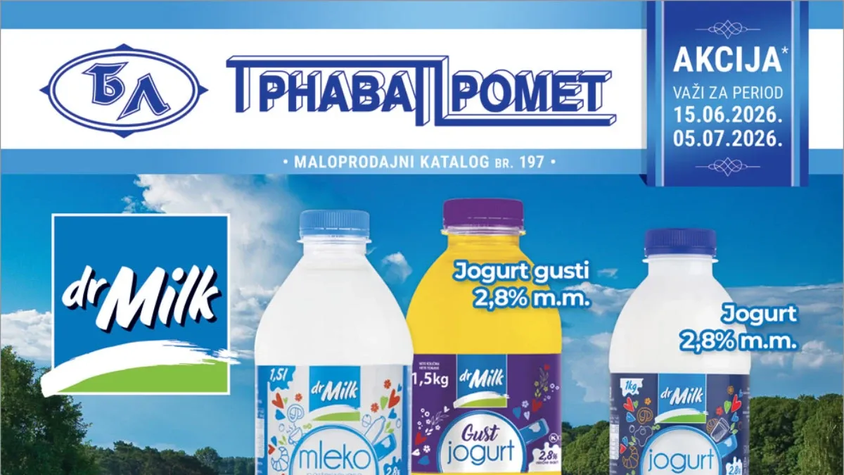 Trnava Promet katalog do 05.07.2026 – prehrana, mlečni proizvodi, delikatesi i zamrznuti program na akciji