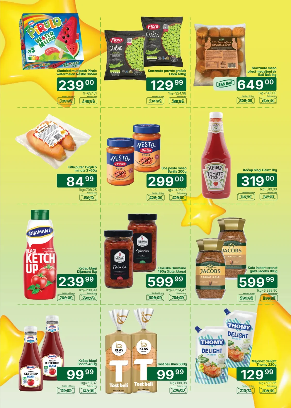 Univerexport katalog do 30.08.2026. – sladoled, grašak, kečap, kafa i prehrambeni proizvodi