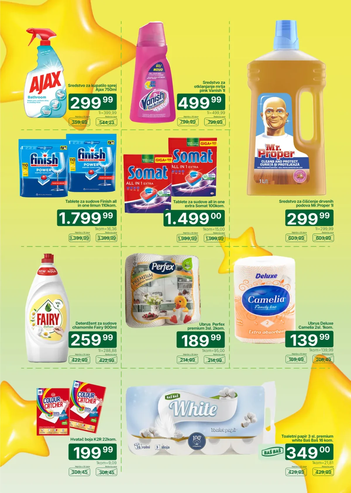Univerexport katalog do 30.08.2026. – Finish, Somat, Fairy, Mr Proper i toalet papir