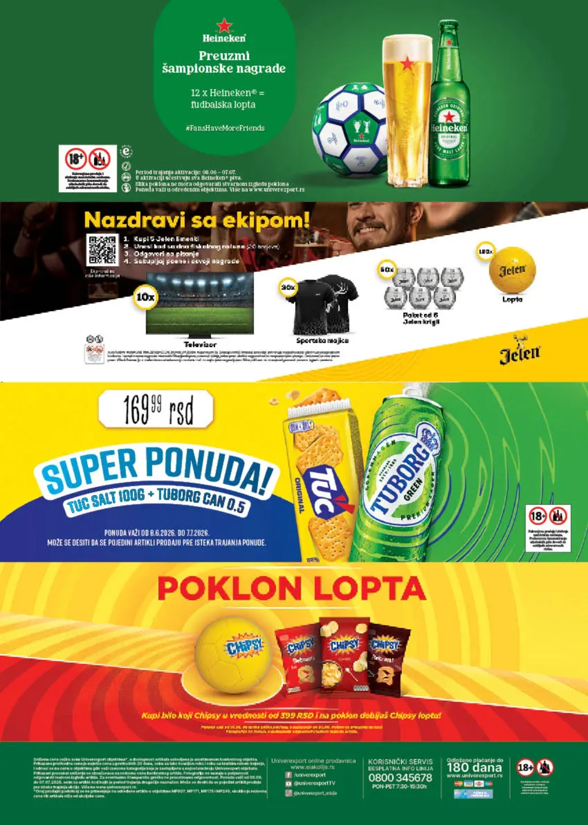 Heineken, Tuborg i Chipsy promotivne letnje akcije