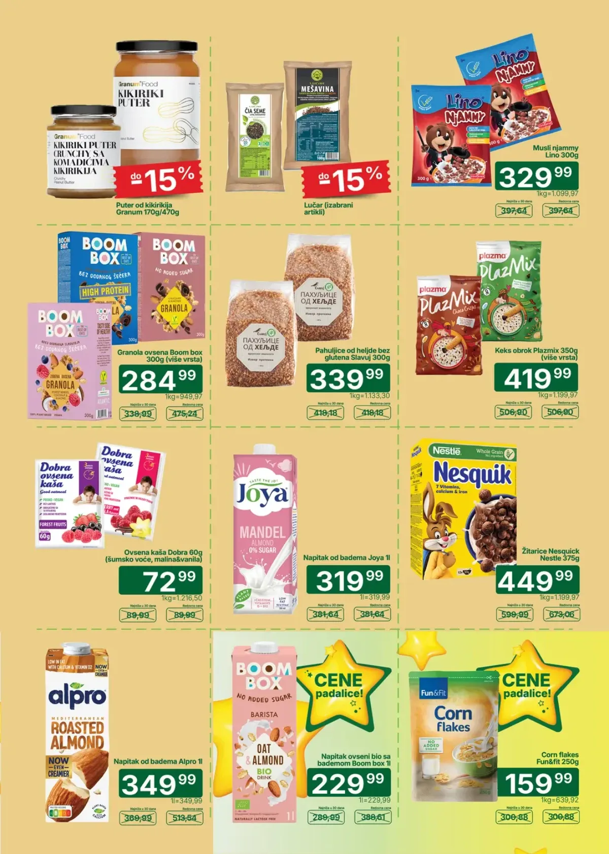 Univerexport katalog – strana 15 sa aktuelnim akcijama i sniženim cenama.