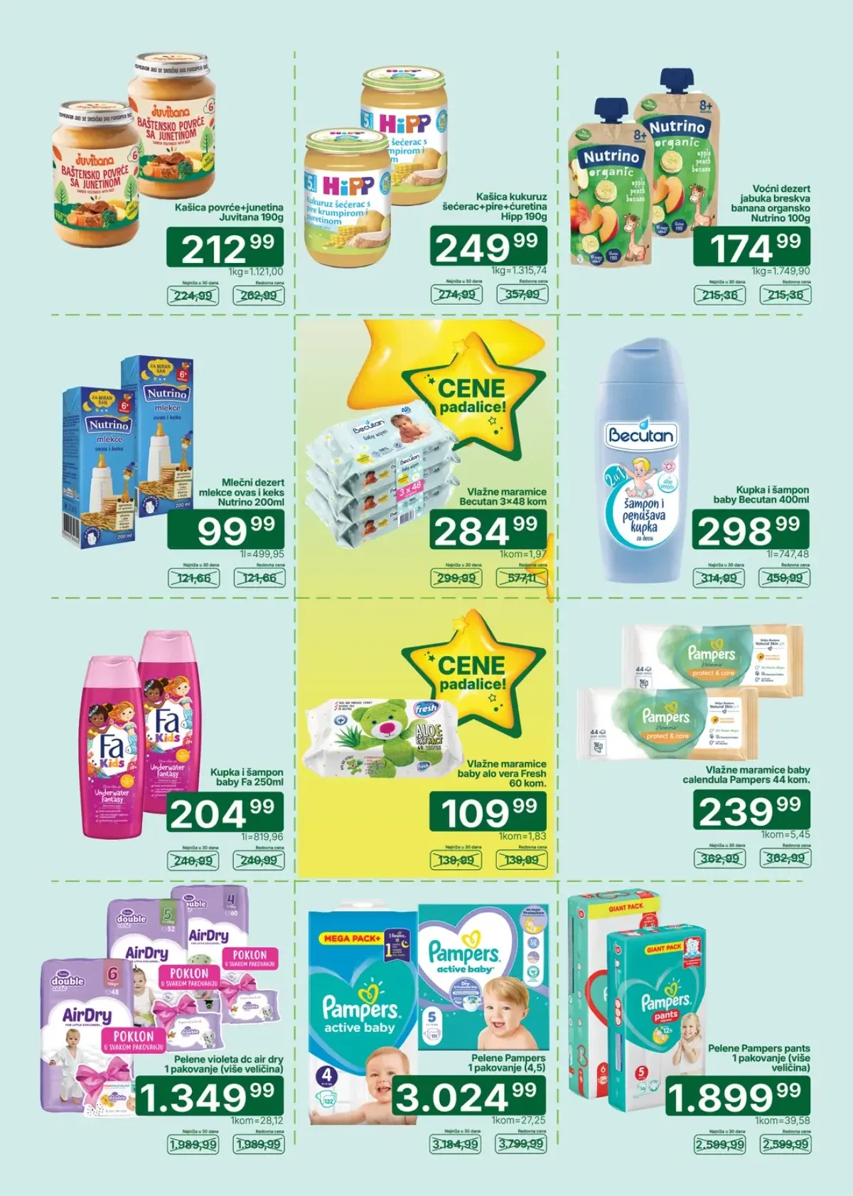Univerexport katalog – strana 25 sa aktuelnim akcijama i sniženim cenama.