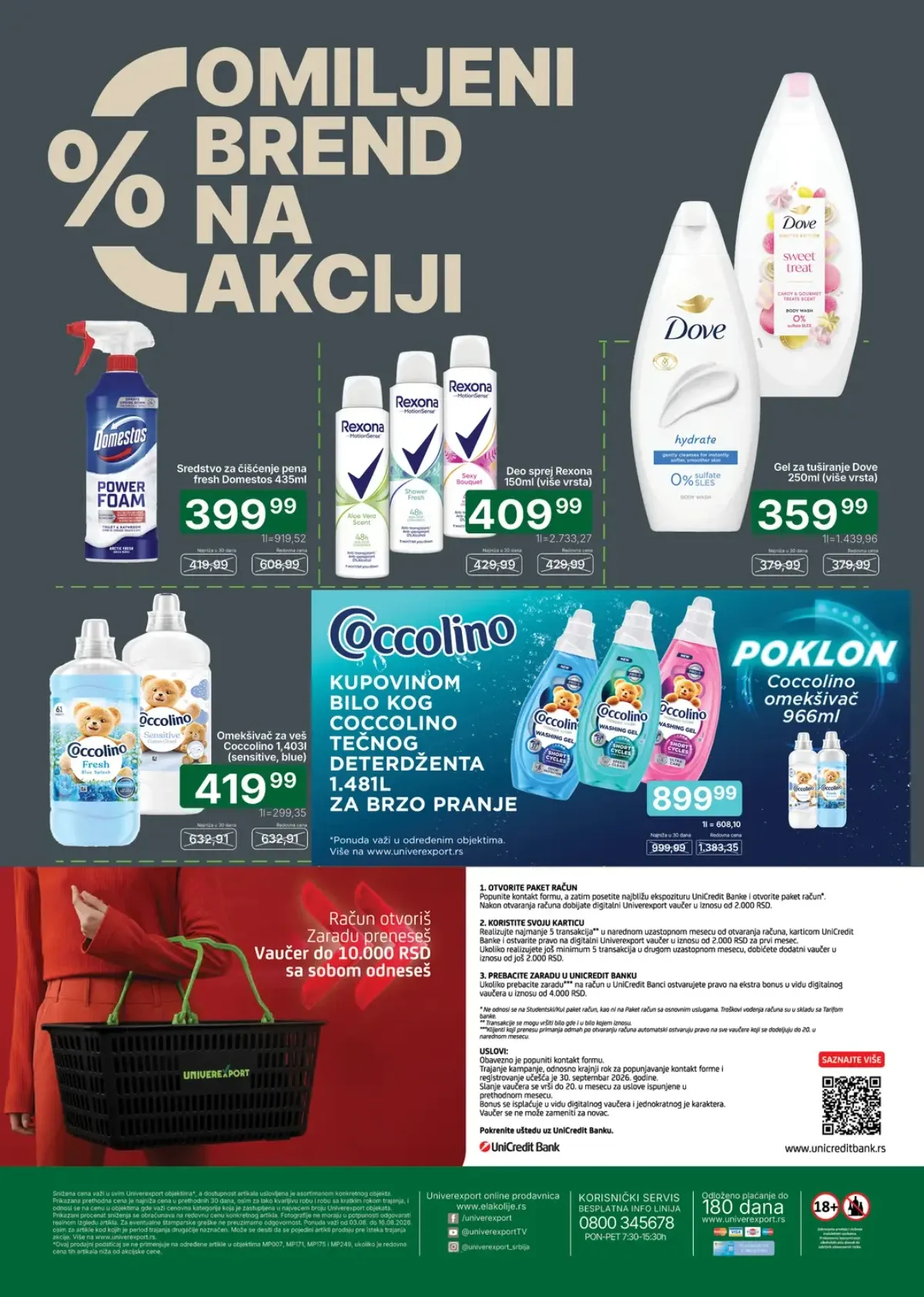 Univerexport katalog – strana 32 sa aktuelnim akcijama i sniženim cenama.