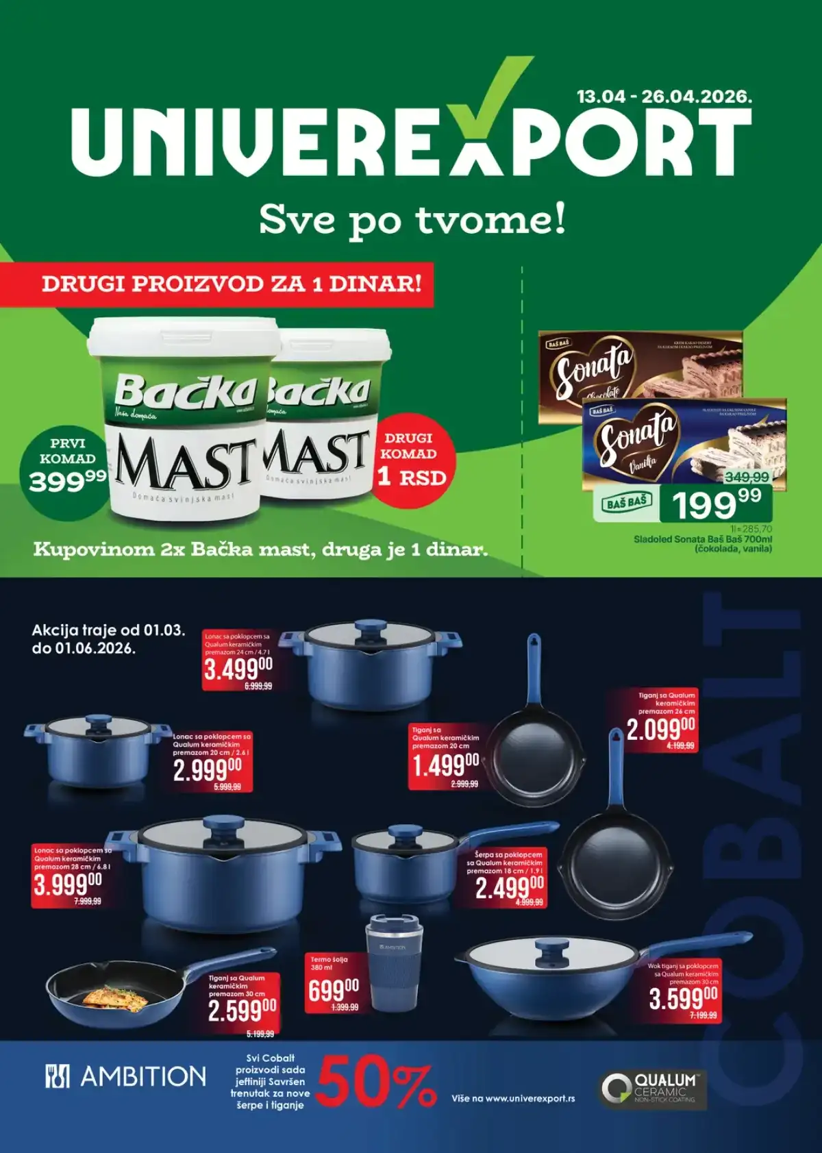 Univerexport akcija – Katalog sniženja do 26.04.2026 Srbija