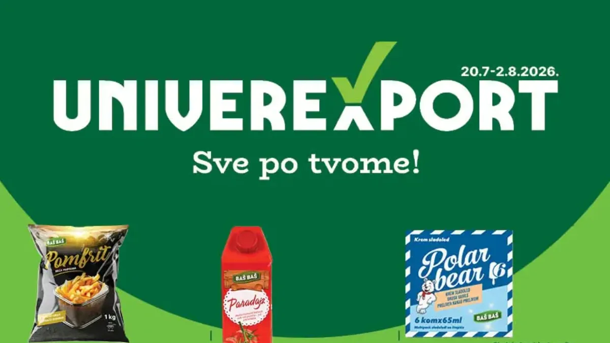 Univerexport katalog donosi popuste do 50%, Cene padalice i nove akcije za prehranu, piće i svakodnevnu kupovinu