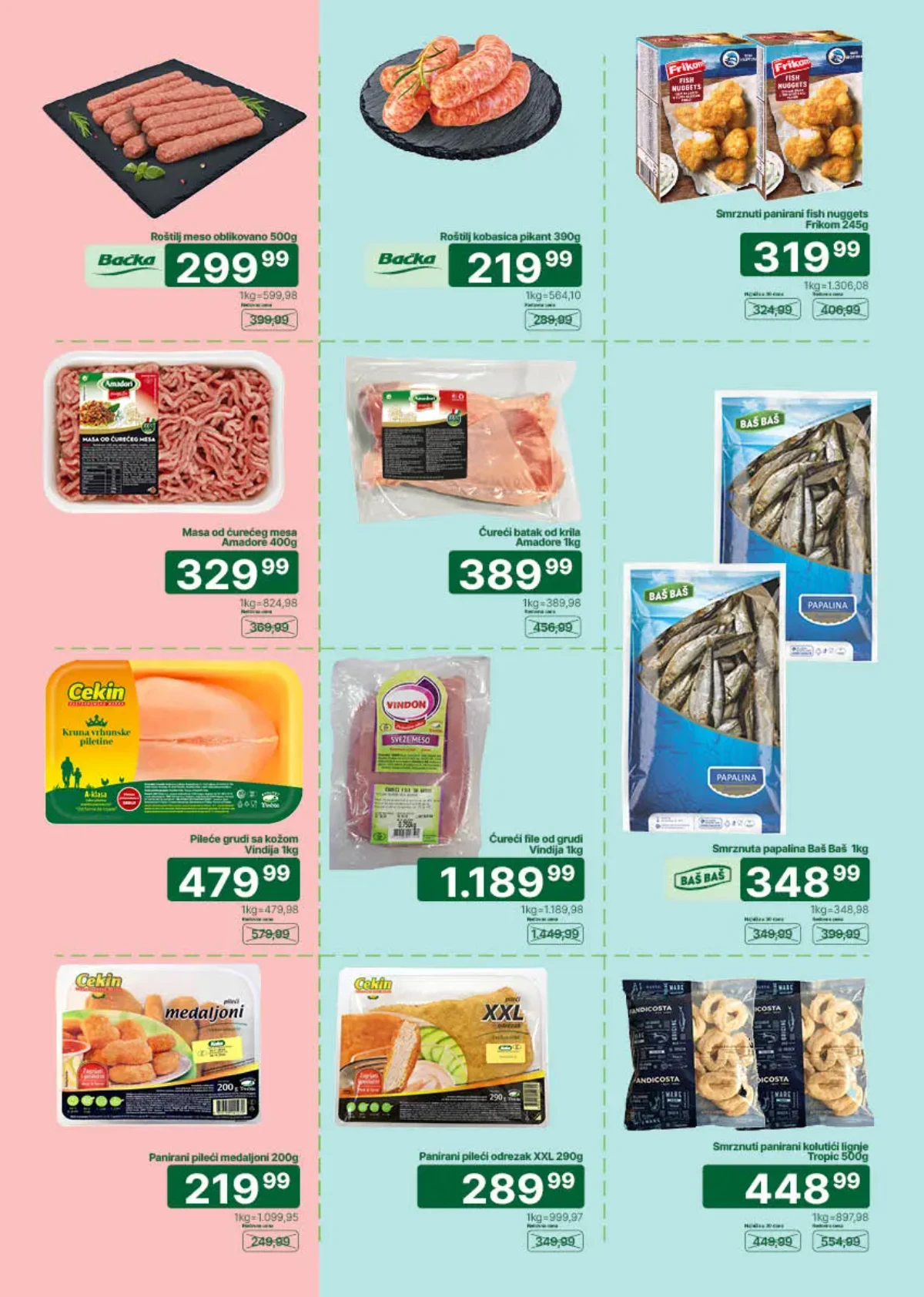Univerexport akcija do 07.06.2026 – ćureće meso Vindija, Frikom fish nuggets i panirani proizvodi