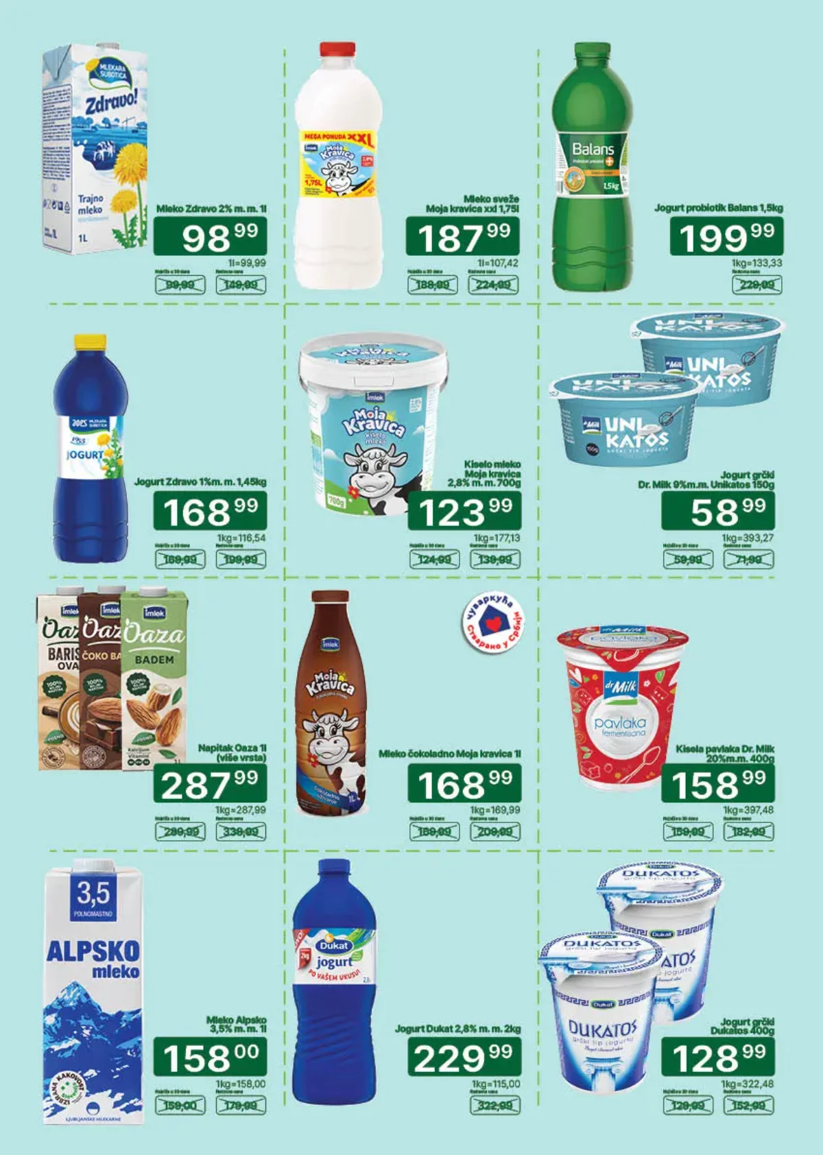 Univerexport katalog do 07.06.2026 – Moja Kravica, Balans, Dukat i mlečni proizvodi po sniženim cenama