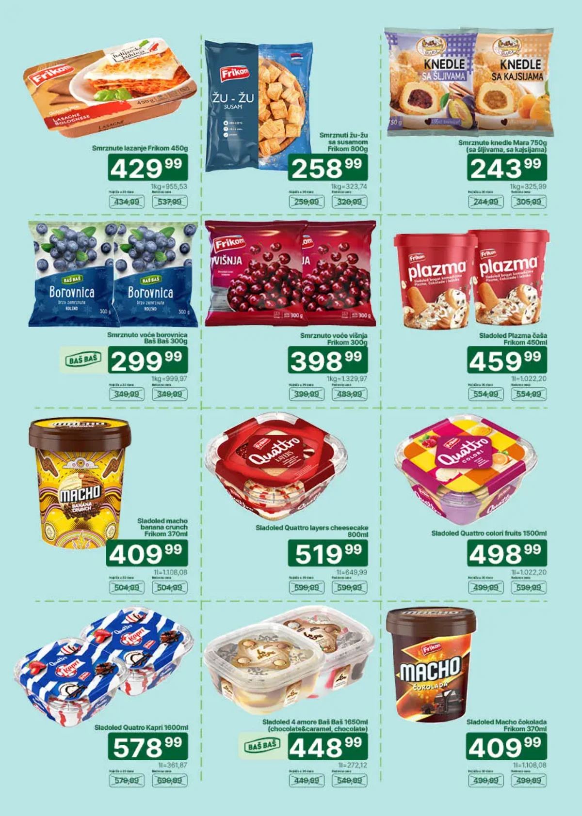 Univerexport Frikom akcija do 07.06.2026 – pizza, sladoled, rolnice i zamrznuti deserti
