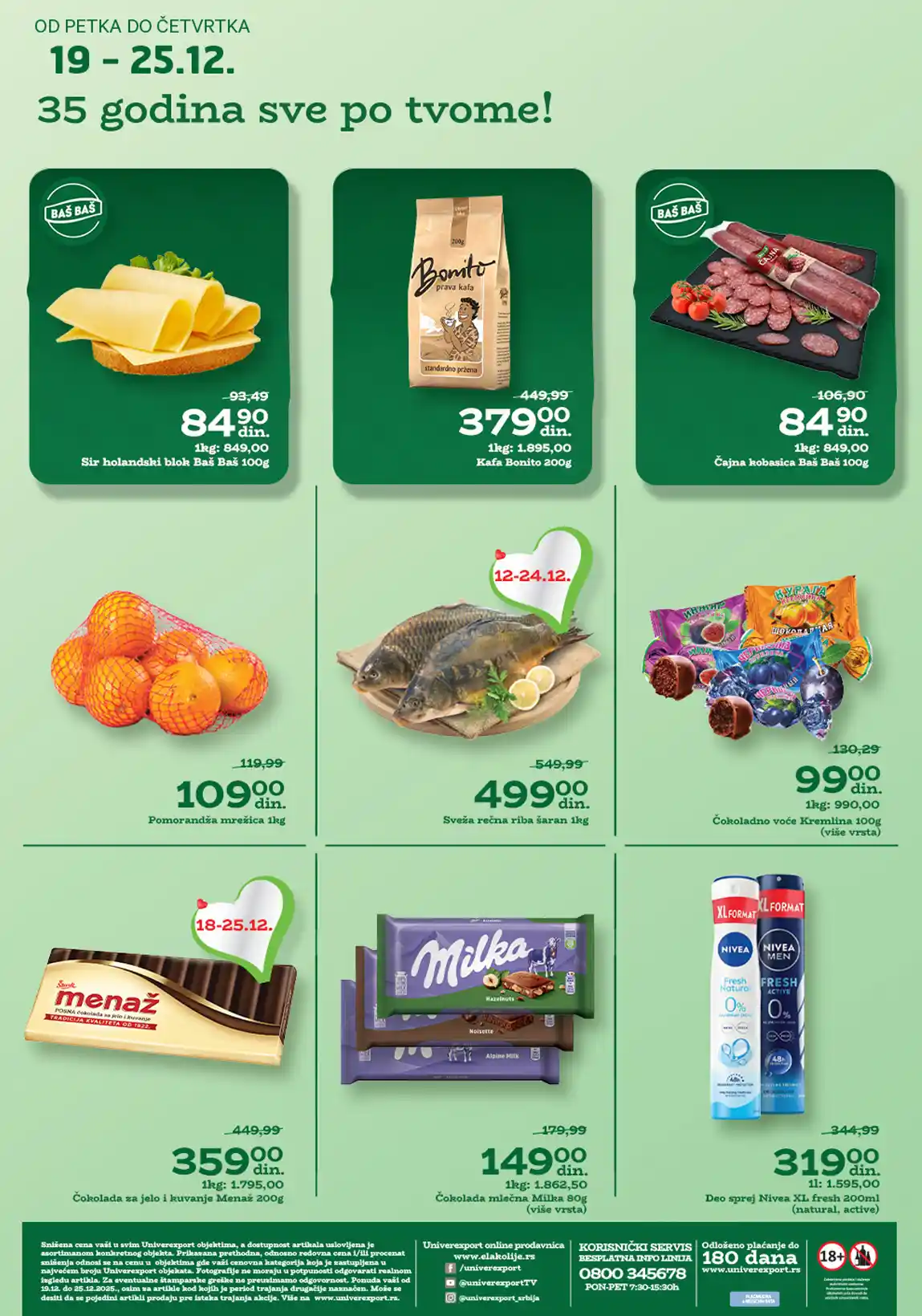 katalog Univerexport snizenja nedeljna