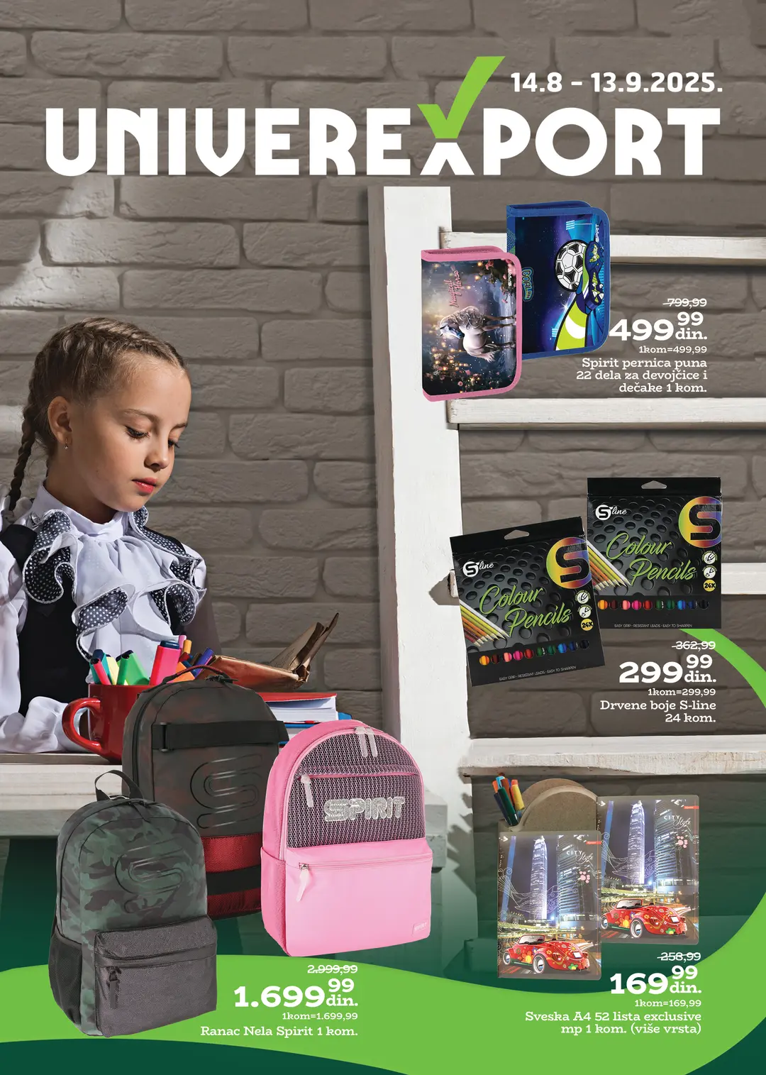 Univerexport akcija – Školski katalog sniženja do 13.09.2025