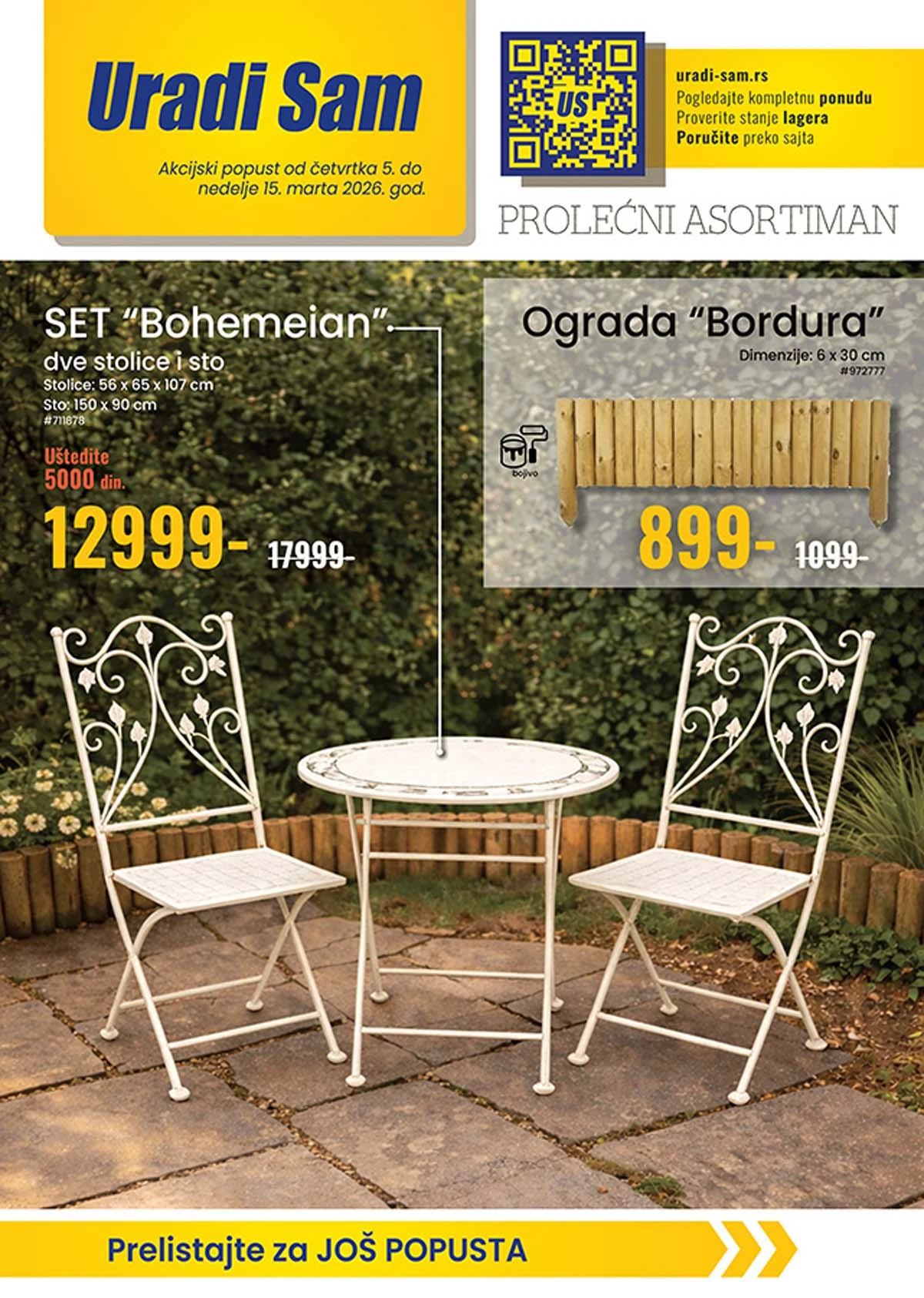 Uradi Sam katalog sniženja alat i oprema za dom mart 2026 – strana 1