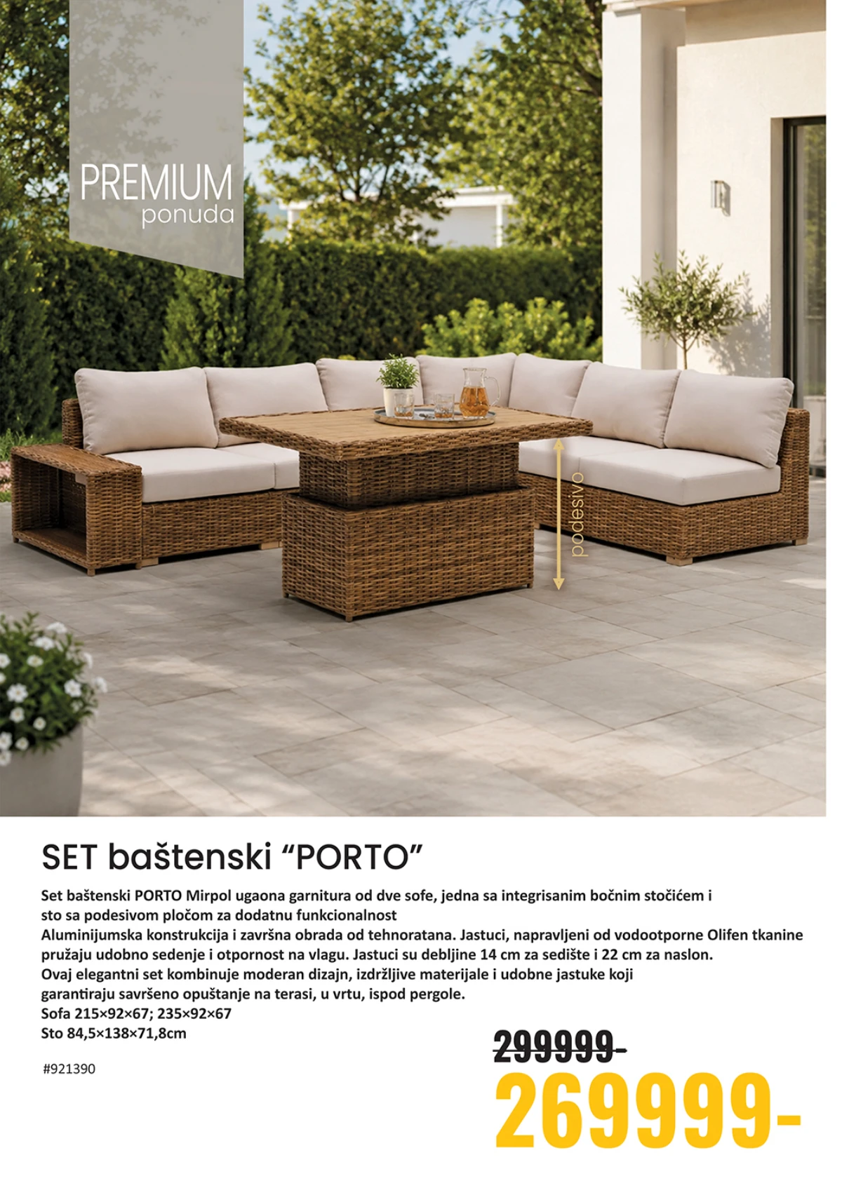 Uradi Sam premium baštenska garnitura PORTO maj 2026 akcija strana 4