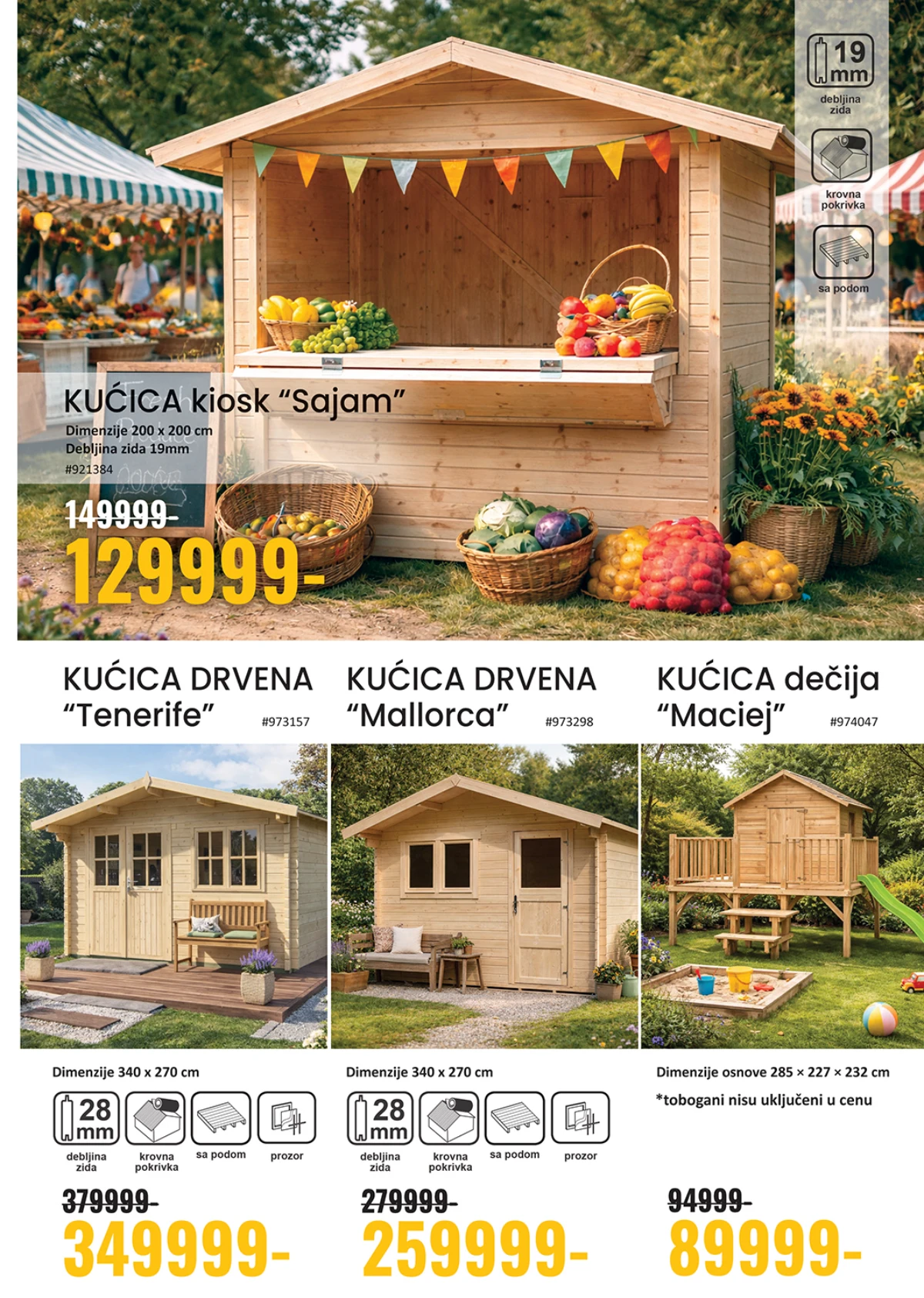 Uradi Sam drvene baštenske kućice i kiosci – katalog strana 5