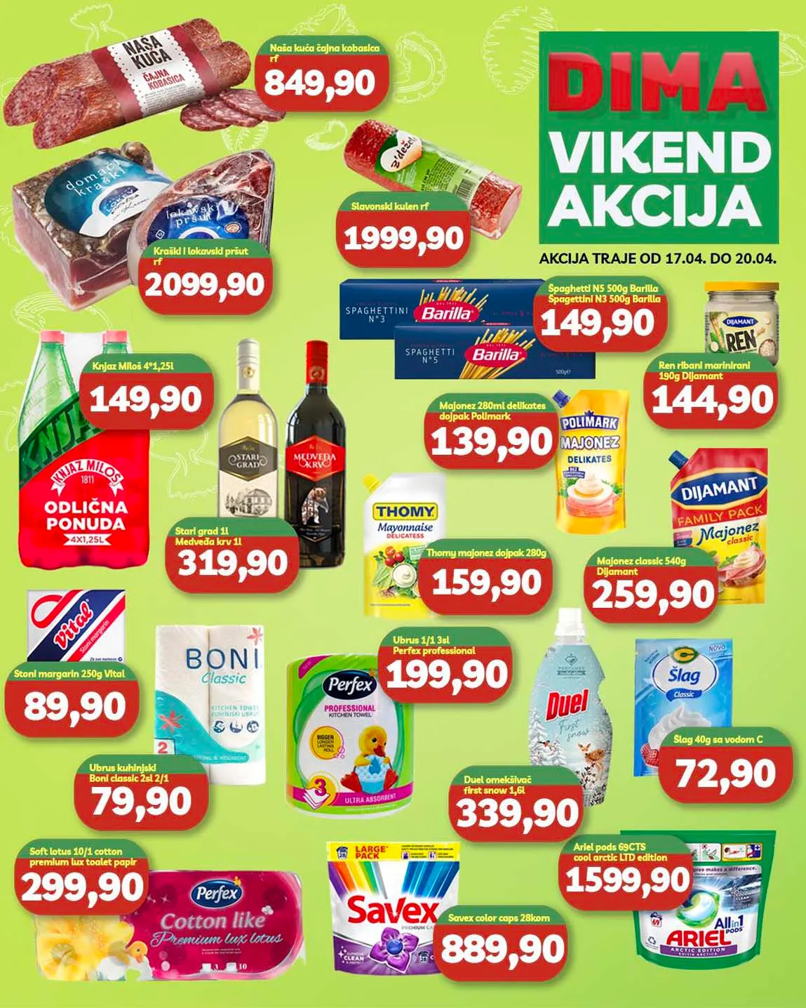 Dima Vikend akcija sniženja do 20.04.2025