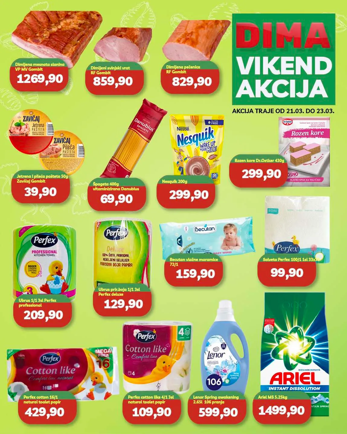 Dima Vikend akcija sniženja do 23.03.2025