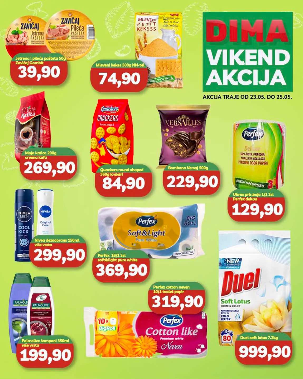 Dima Vikend akcija sniženja do 25.05.2025