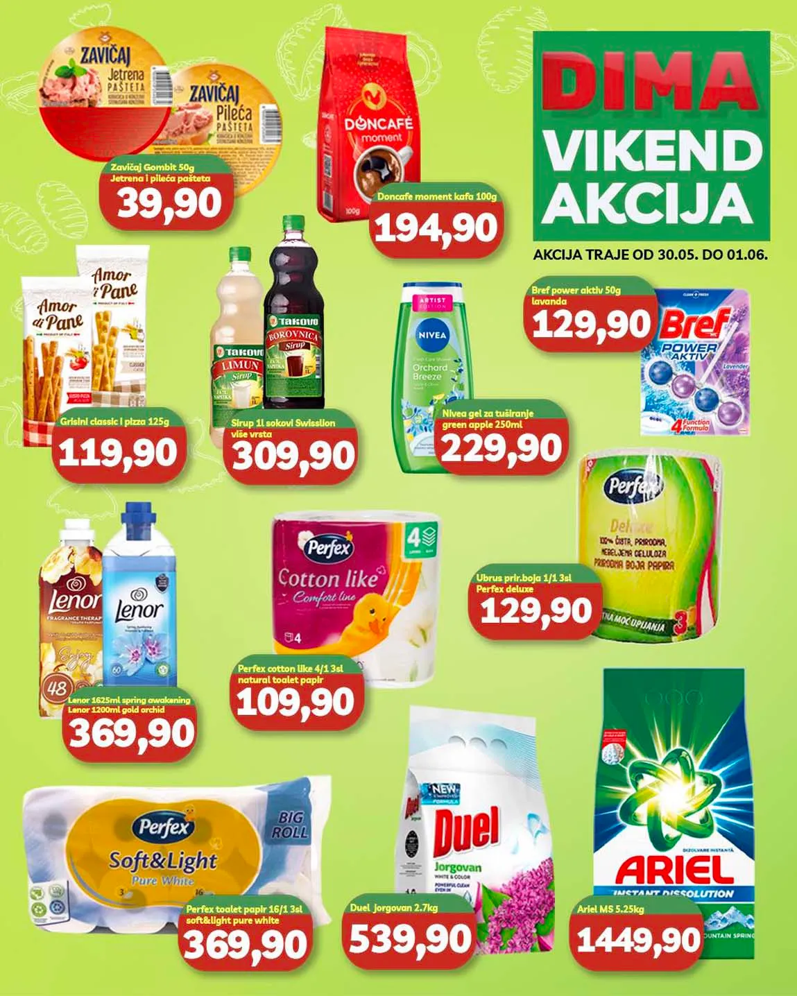 Dima Vikend akcija sniženja do 01.06.2025