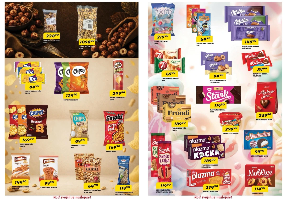 DIMA katalog – čokolade, keks, grickalice i slatki program