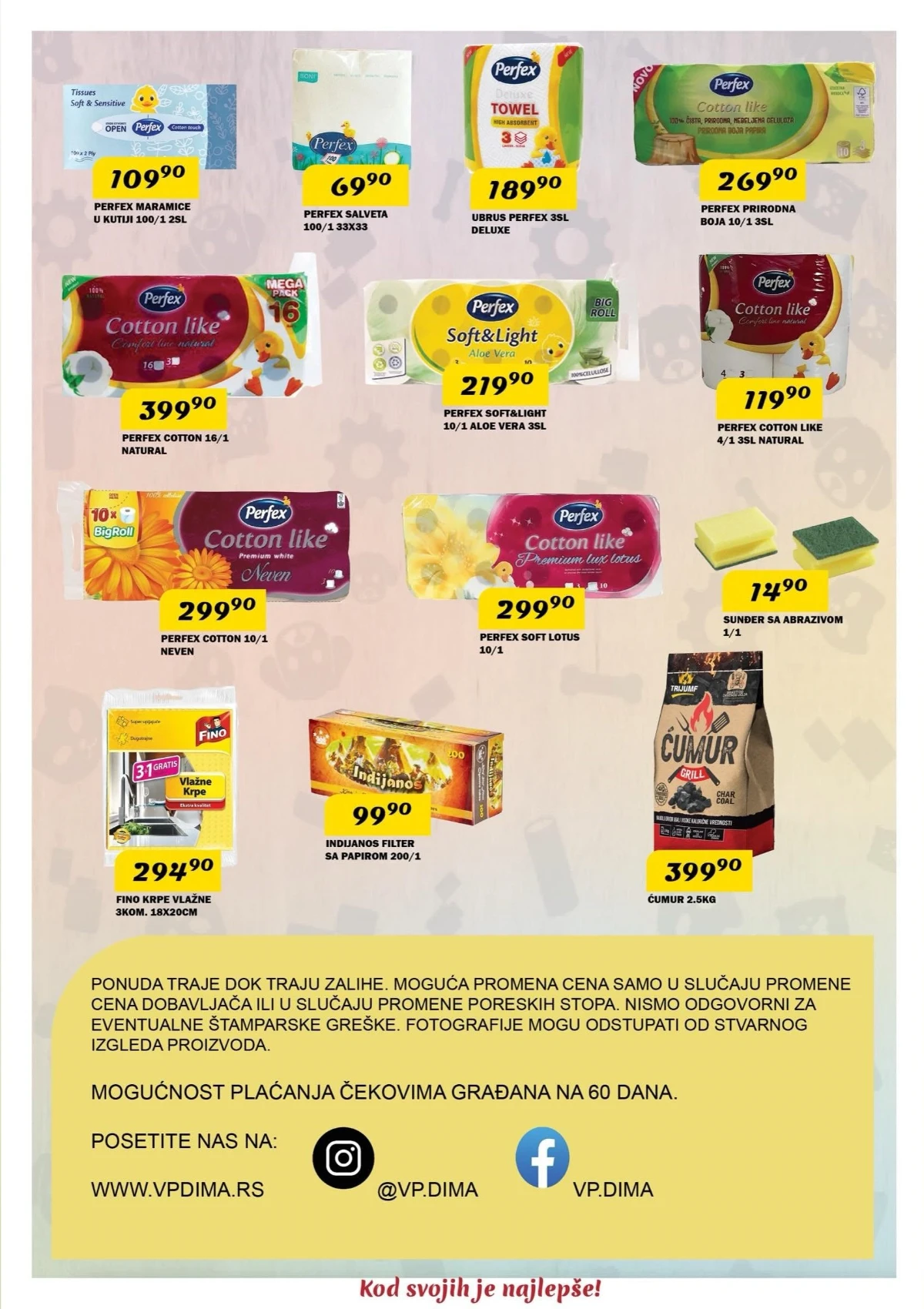 DIMA katalog – Perfex proizvodi, pet food i kućne potrepštine