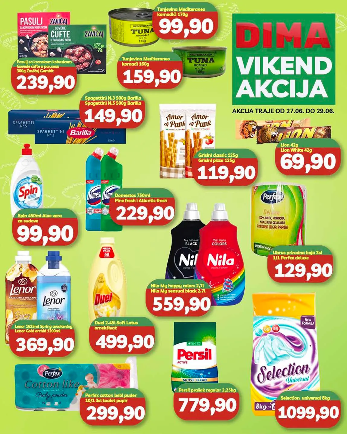 Dima Vikend akcija sniženja do 29.06.2025