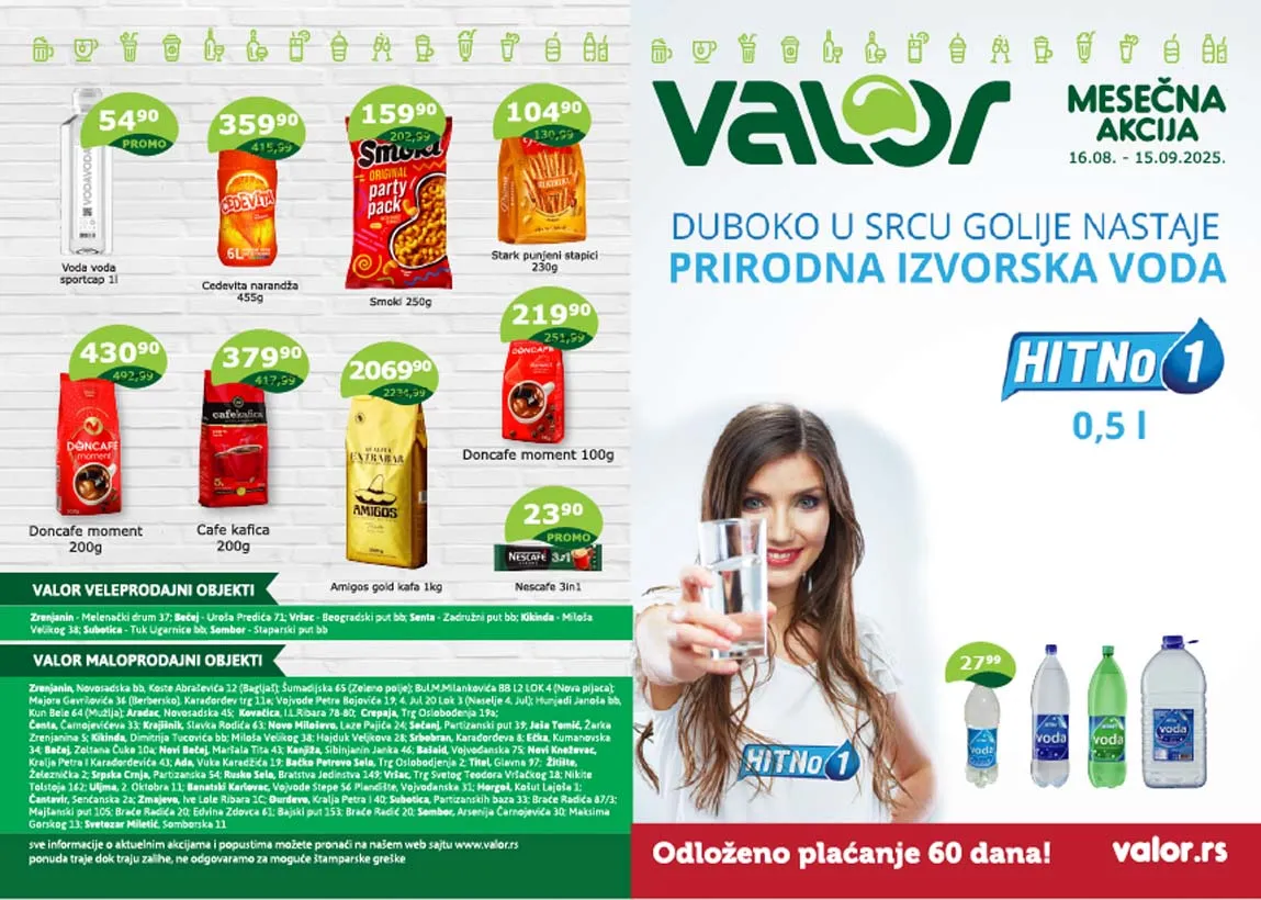 VALOR katalog sniženja do 15.09.2025 – Ponuda po super cenama!