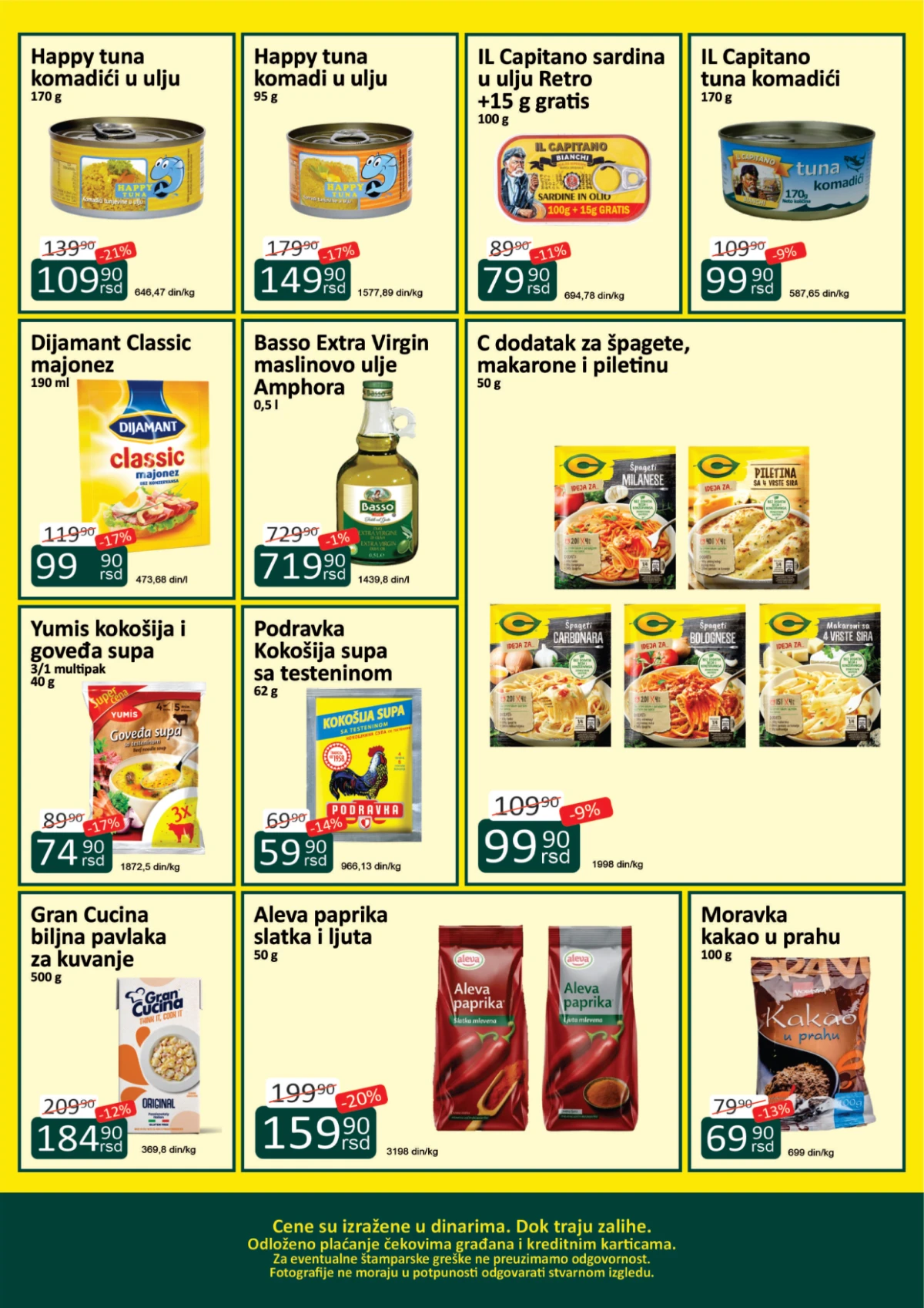 Žinasa katalog strana 3 - konzerve, začini, testenine i prehrambeni proizvodi