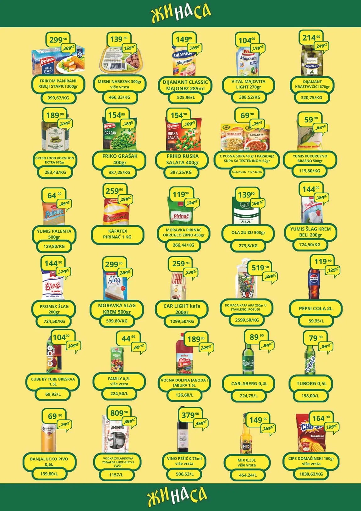 Snizenja Zinasa marketi popusti i niske cene Katalog ŽINASA sniženja