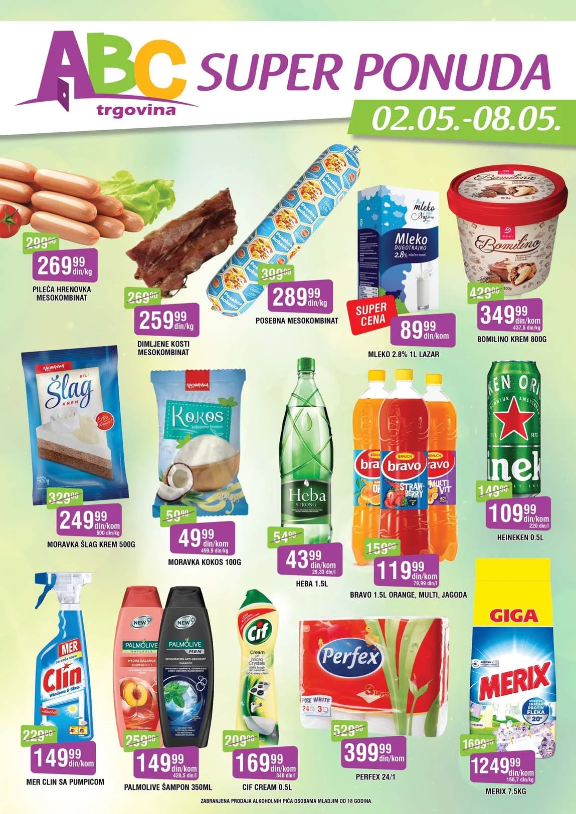Sniženja ABC Trgovina Nedeljna ponuda