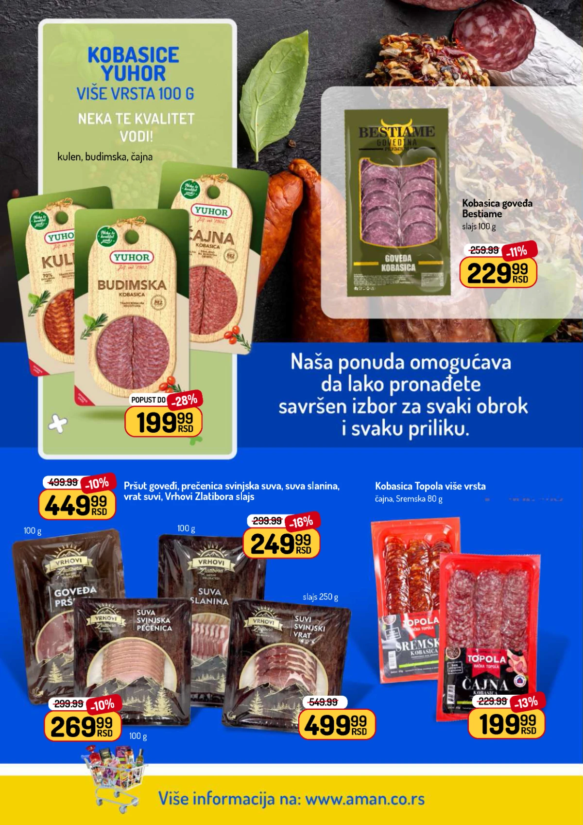 Aman akcija na suhomesnate proizvode i delikatese