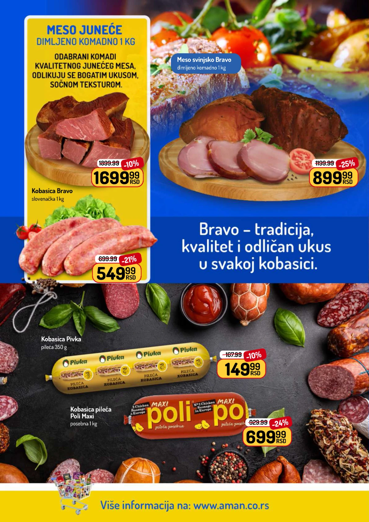 Aman akcija na gotova jela, mesne proizvode i delikatese