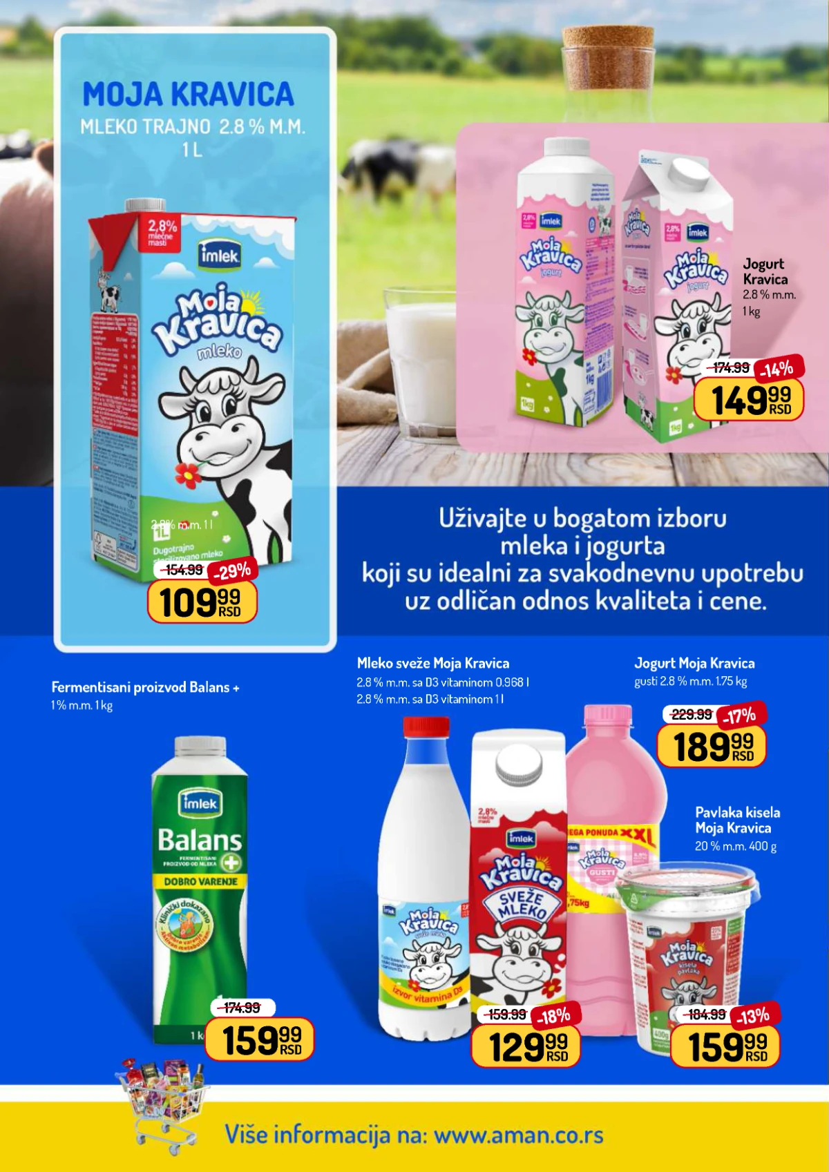 Aman akcija na jogurt, kefir i mlečne proizvode