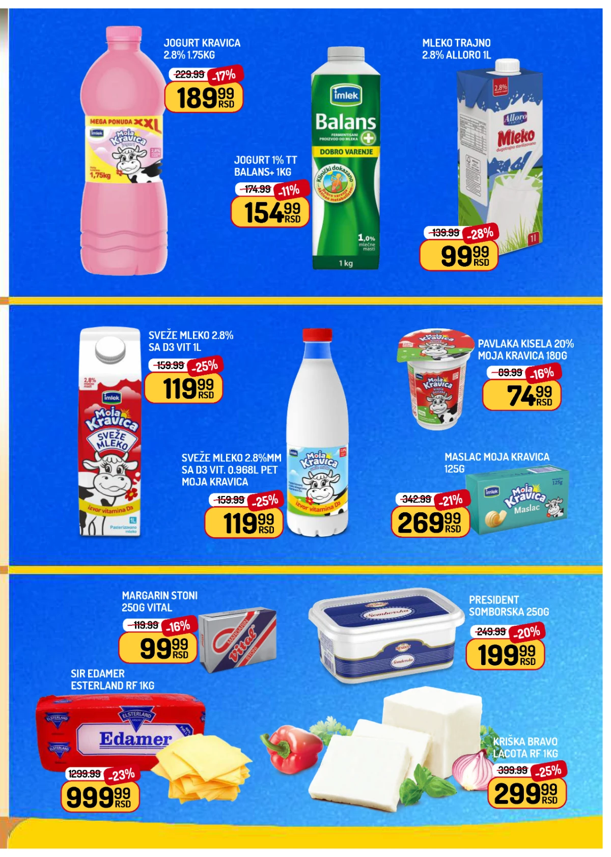 Aman akcija strana 5 – mleko, jogurt, sir, puter i mlečni proizvodi na akciji